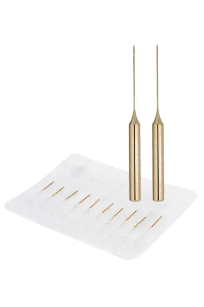 K2 Altın Epilasyon Iğnesi 10 Adet Orijinal K2 Gold Iğneli Epilasyon Iğnesi